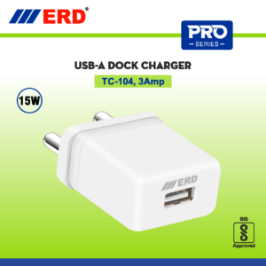 ERD PRO Series USB-A DOCK 15W CHARGER TC-104 3AMP